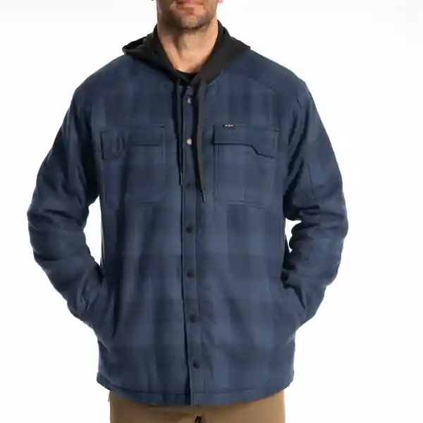 Targhee Fleece Lined Flannel Hoodie Picante - Dress Blues (Non-Current) Cumpără acum