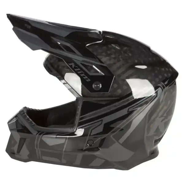 Livrare expres Casca Snowmobil Klim F3 Carbon Pro ECE Ascent Asphalt - Strike Orange