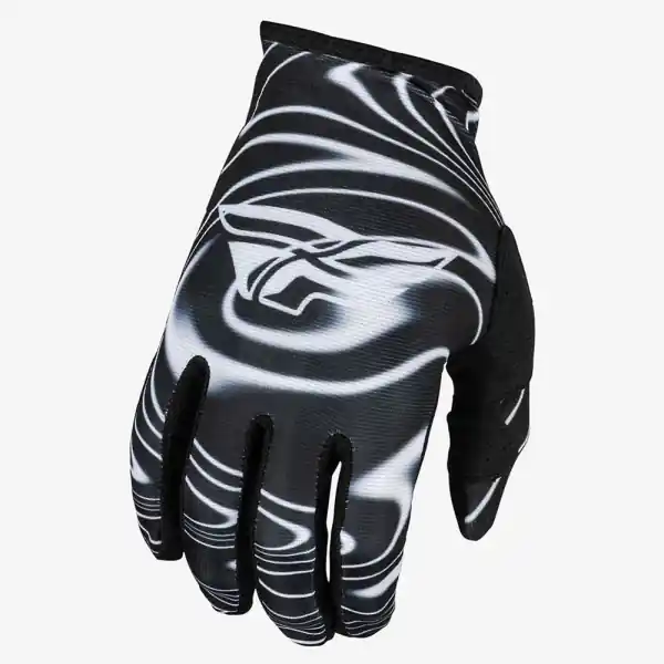 Manusi Moto Fly Lite Negru/Alb S Ofertă de sezon