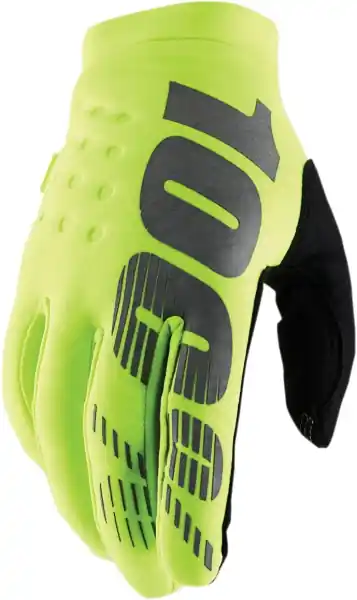 Doar azi Manusi copii 100% Brisker Black/Fluorescent Yellow XL