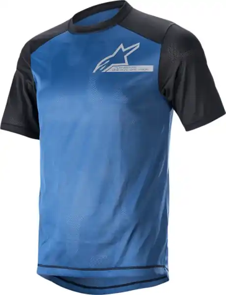 Discount Tricou MTB Alpinestars Alps 4.0 V2 Blue/Black/Light Gray M