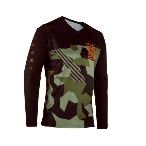 Tricou MTB Leatt Gravity 3.0 Camo Green/Black S Reduceri