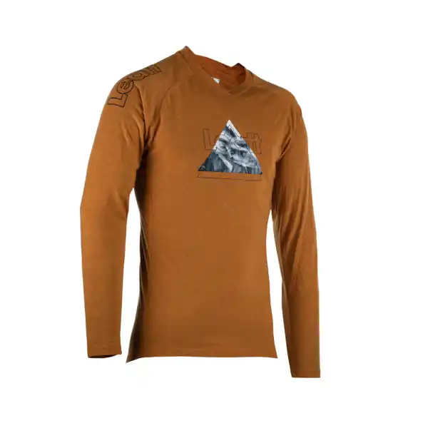 Lichidare de stoc Tricou MTB Leatt Gravity 2.0 Suede Rust S