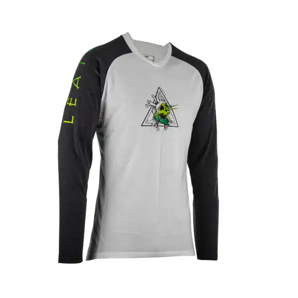 Tricou MTB Leatt Gravity 2.0 Zombie White/Black L + Ultima șansă