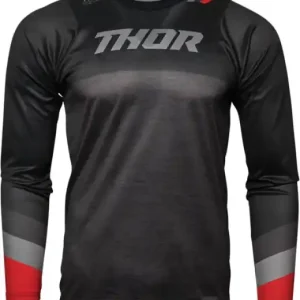 Tricou MTB Thor Assist Black/Gray/Red XS Lichidare de stoc