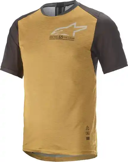 Tricou MTB Alpinestars Alps 6.0 V2 Black/Tangerine 2XL Calitate înaltă