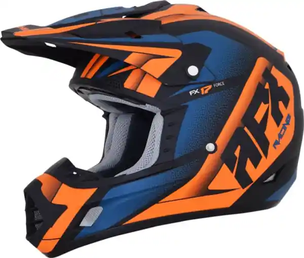 Fx-17 Force Offroad Helmet Matte Black/orange/blue X-large Blue, Multi, Orange XL Bestseller