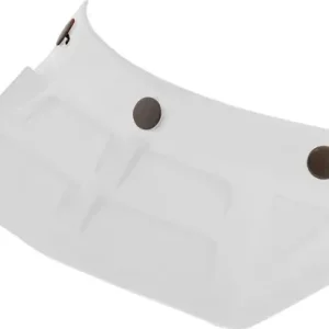 3-snap Vintage Mx Snap On 6-vents Visor Peak Gloss White White ONE SIZE Discount