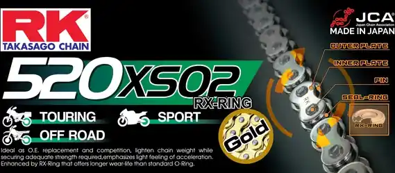 520 Xso2 Drive Chain Gold 520 Doar azi