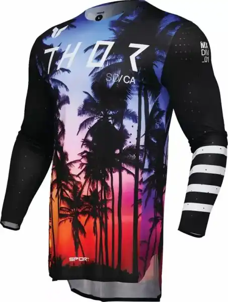 Ofertă de sezon Tricou Enduro Thor Sportmode Sd Black 2XL