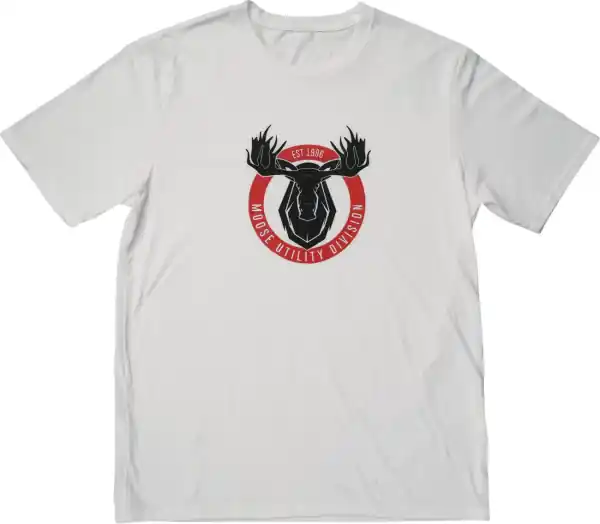 Tricou MOOSE RACING Mud Badge Off-white 2XL Noutate