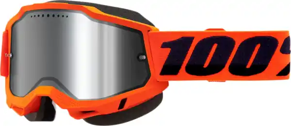 Nu rata 100% Accuri 2 Snow Goggles Hi-vis, Orange ONE SIZE