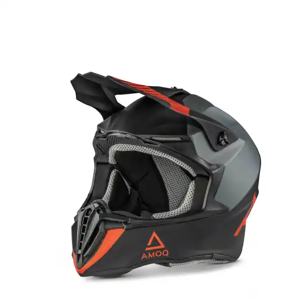 Ofertă specială AMOQ Airframe Helmet Black/Gray/Red L