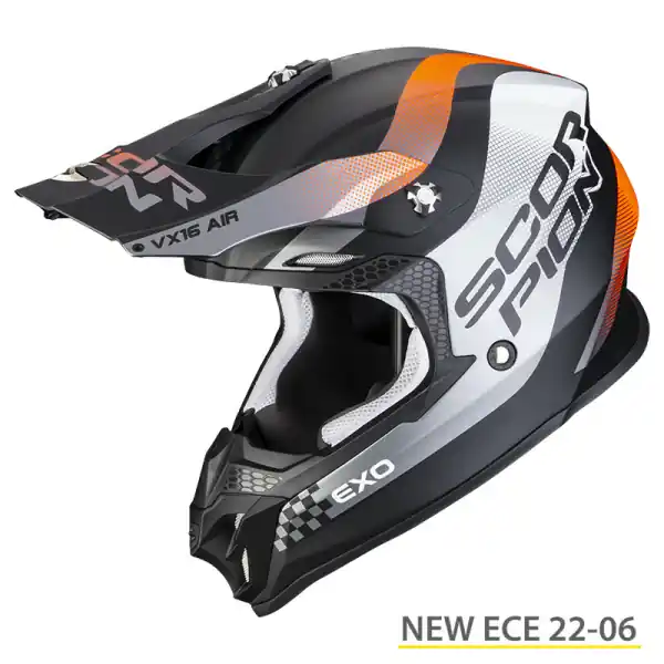 Casca Scorpion Exo VX-16 Air Soul Negru/Portocaliu L Disponibil imediat