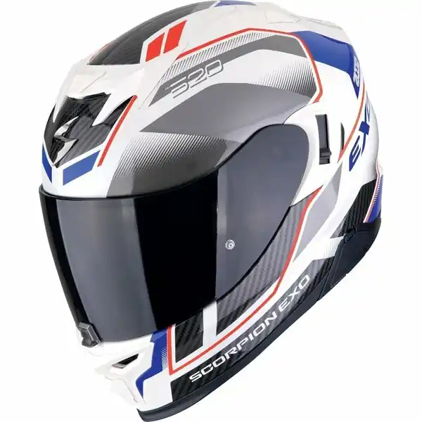 Nu rata Casca integrala SCORPION EXO-520 EVO AIR LENA Alb mat/Argintiu/Rosu S