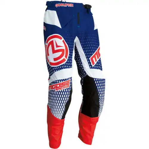 Pantaloni Moose Racing Qualifier Blue/Red/White 42 Super ofertă