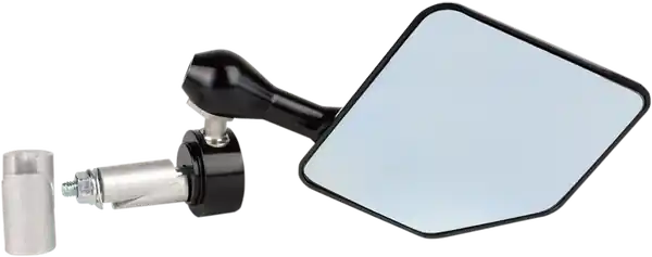 Doar azi Halo Stainless Steel Bar End Mirror Black