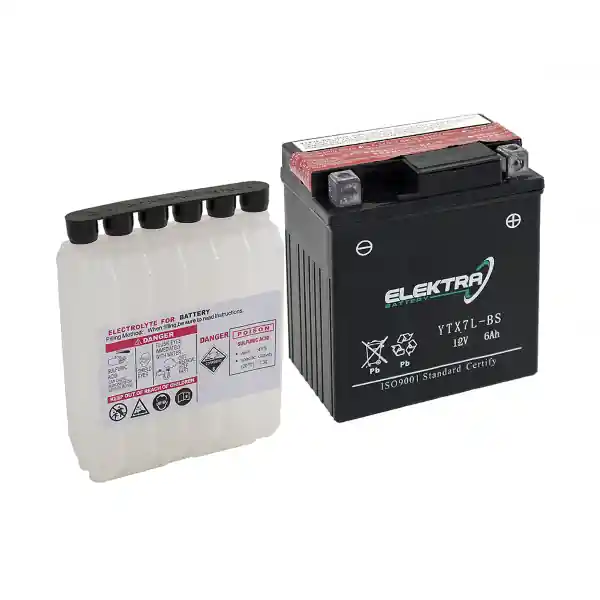 Reducere de preț Baterie moto + electrolit 12V12Ah YTX14-BS