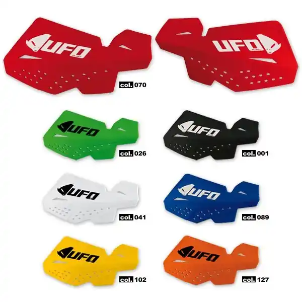 Ultima șansă Protectii maini Ufo Viper, ghidon D.22mm, cu kit pridere, verde