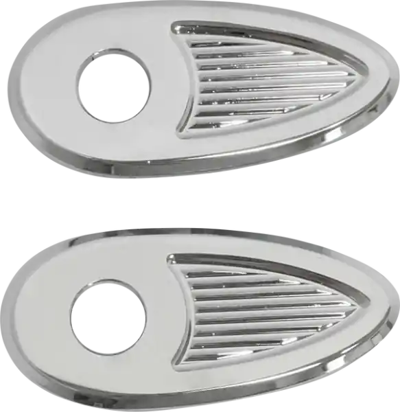 Fender Struts Rear Turn Signal Adapter/cover Plates Chrome Reducere de preț