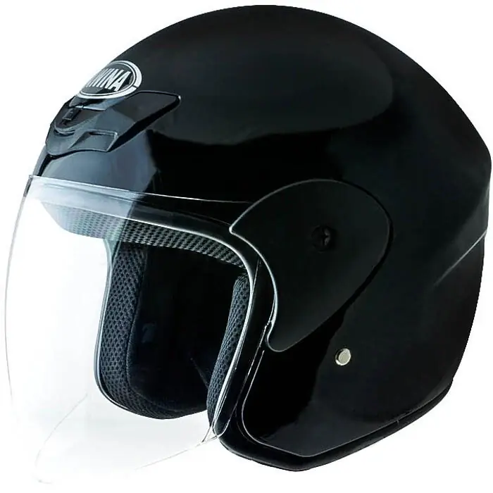 Casca moto semi-integrala Awina TN-8661, culoare negru lucios, marime S 56 cm Cumpărături sigure