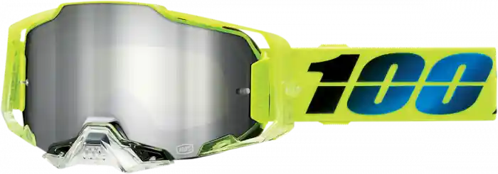 Doar azi Ochelari cross/atv 100% Armega Koropi, lentila oglinda, culoare rama lime