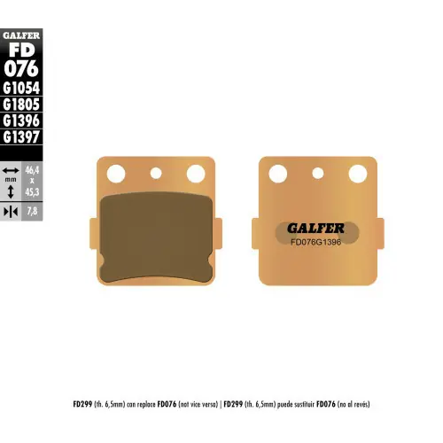 Vezi acum Placute frana fata Honda CR 85 R/CRF 150 R Galfer Sintered Metal