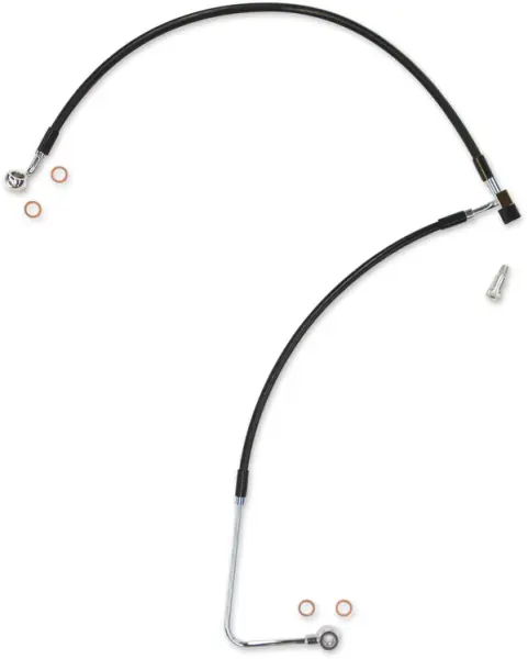 Xr Lower Brake Line Black, Chrome Standard Discount