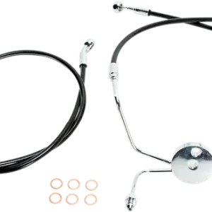 Xr Stainless Extreme Response Front Dot Brakeline Kit Black, Chrome Oversize [+356 mm (14‘)] Promoție