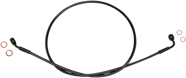 Xr Stainless Extreme Response Front Dot Brakeline Kit Black Standard Expediere rapidă