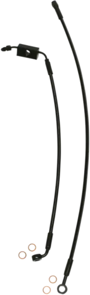 Extreme Response Front Dot Brake Line Kit For Abs Black Standard Super ofertă