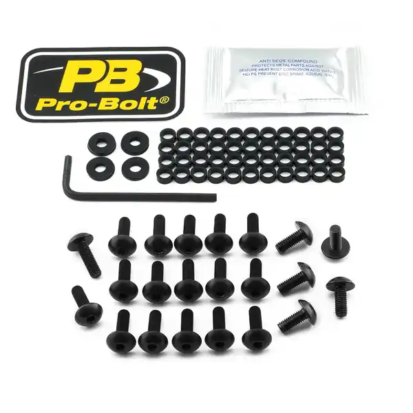 Plată sigură Fairing Bolt Kit For Ktm Black