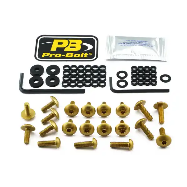 Ofertă limitată Fairing Bolt Kit For Triumph Gold