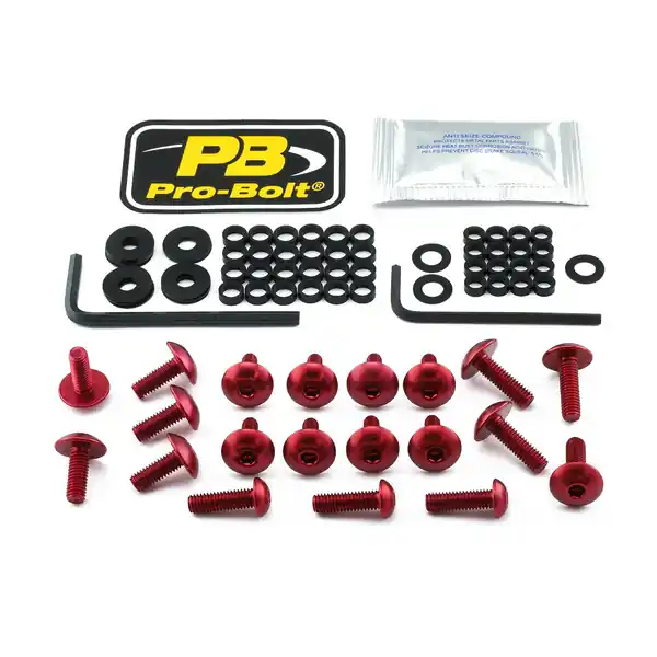 Fairing Bolt Kit For Triumph Red Reducere extra