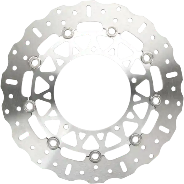 Md Series Pro-lite Contour Brake Rotor Silver, Stainless Steel Plată sigură