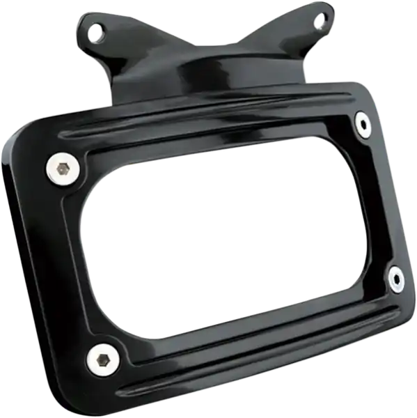 Curved License Plate Mount With Frame Gloss Black Cumpără online