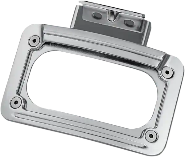Led Curved License Plate Frame With Mount Chrome Reducere extra