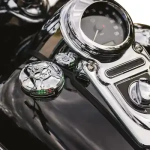 Zombie Led Fuel And Battery Gauge Chrome Lichidare de stoc