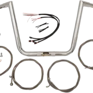 40,64 Cm (12(r)) Handlebar Ape Hanger Kit Natural-chrome Silver Reduceri