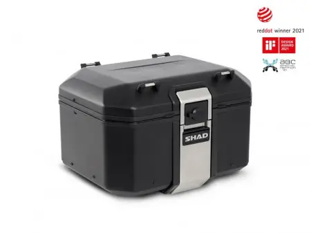 Cutie centrala aluminiu SHAD Terra TR48 D0TR48100B Editie Black Reducere